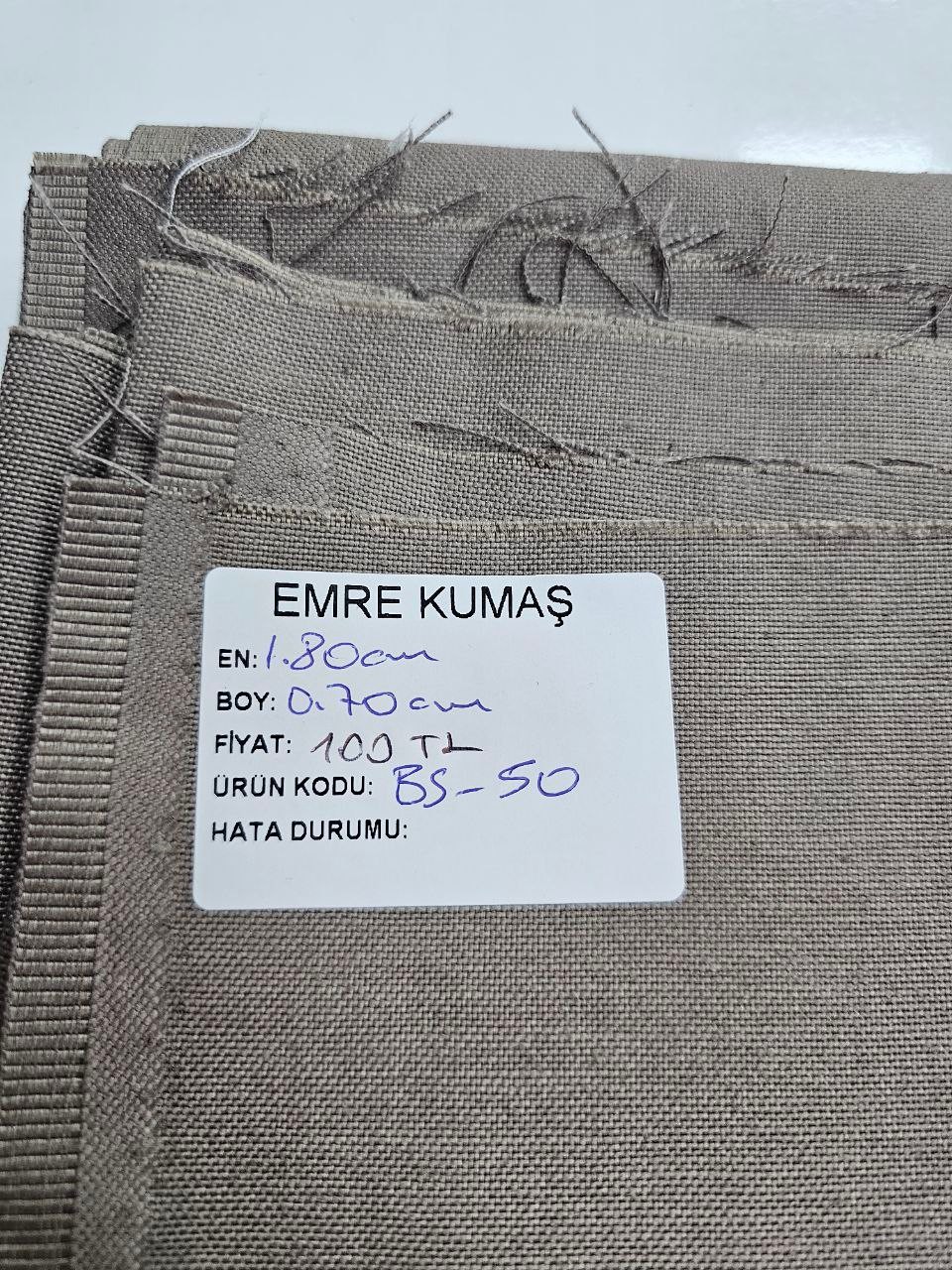 Taş Rengi Duck Kumaş