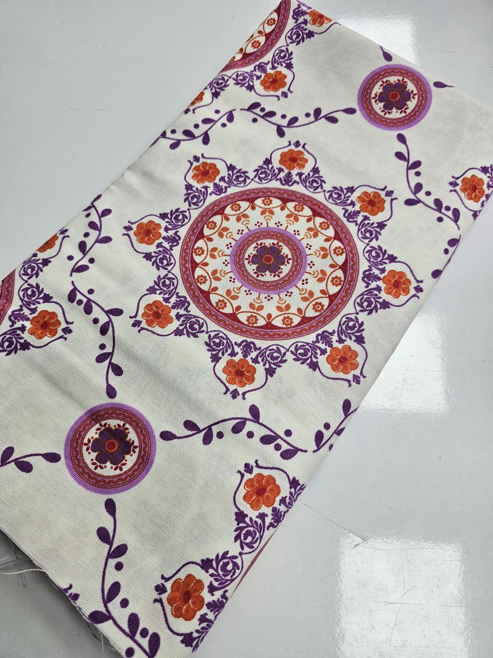 Colorful Duck Fabric with Ethnic Patterns