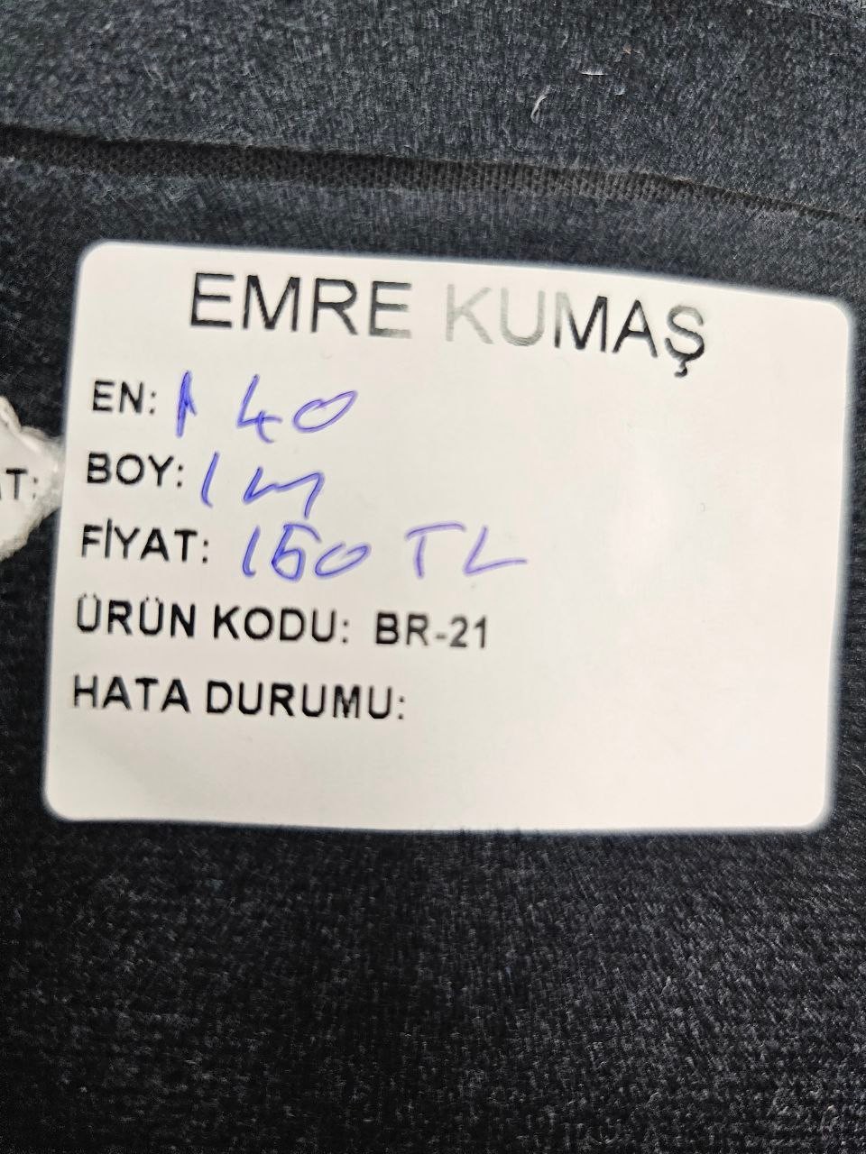 Siyah Renk Babyface Kadife Kumaşı