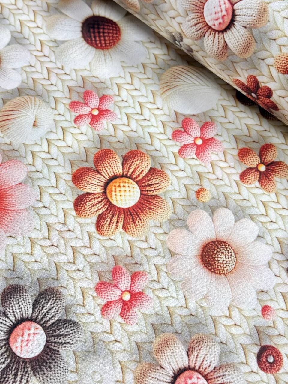 Dijital Baskı Desenli Nevresimlik Poplin Kumaş
