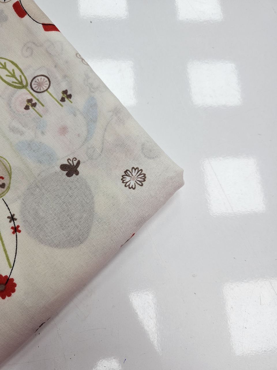 Desenli Nevresimlik Poplin Kumaş