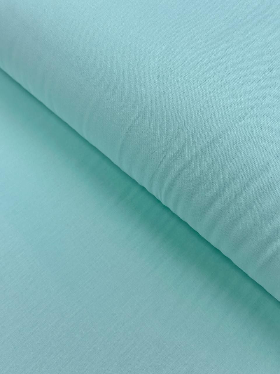 Su Yeşili Nevresimlik Organik Poplin Kumaş