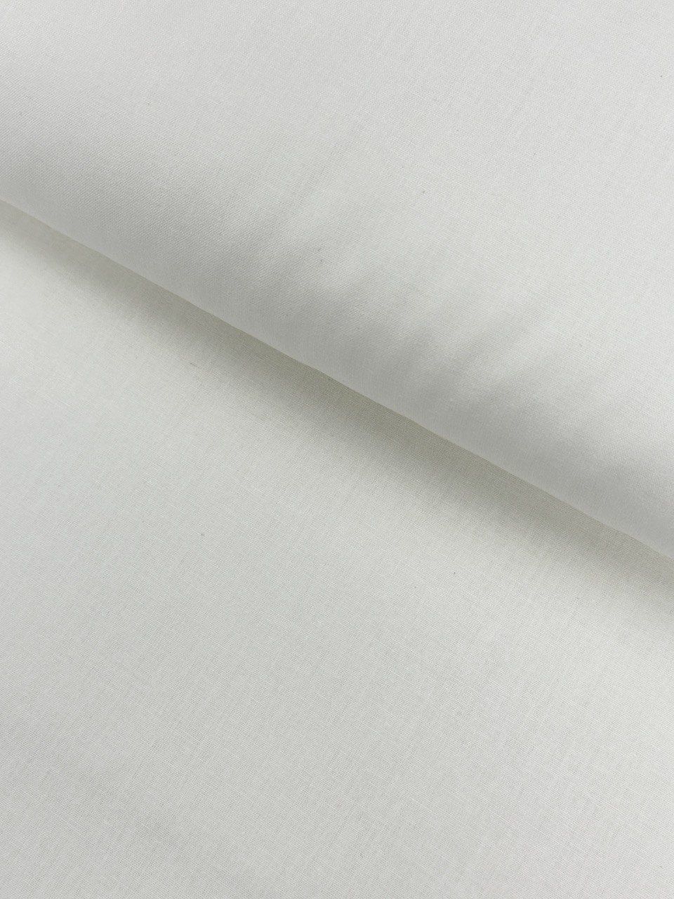 White Organic Poplin Duvet Cover Fabric