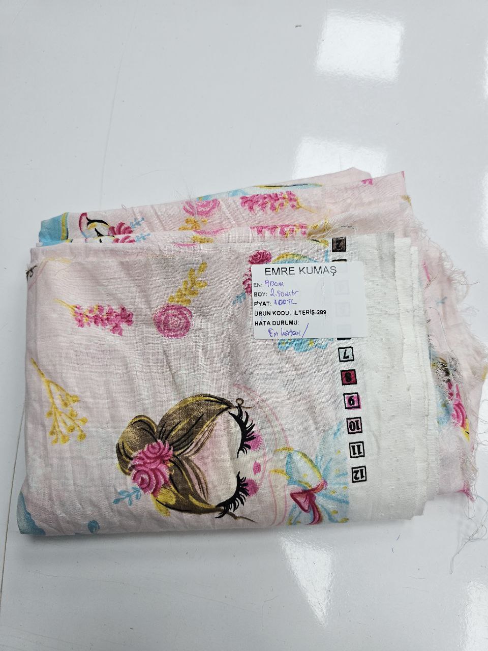 Desenli Nevresimlik Poplin Kumaş