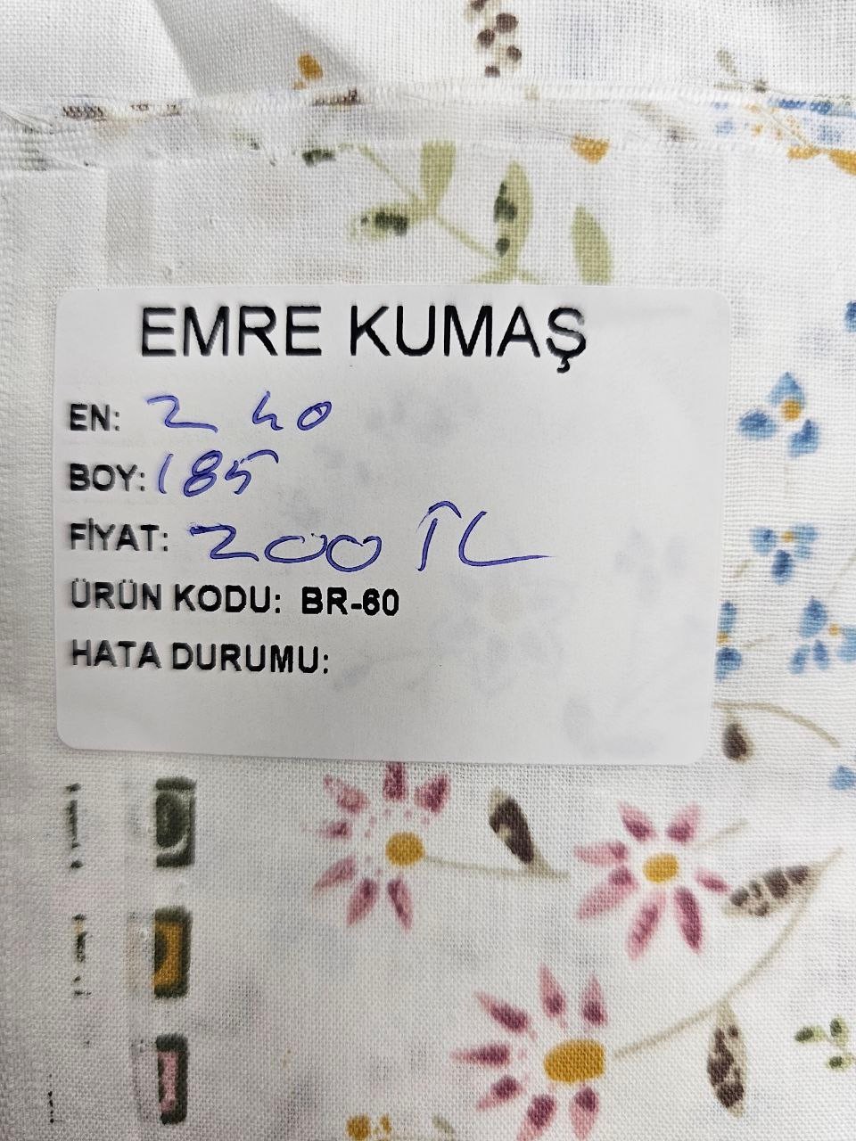 Mini Çiçekler Desenli Nevresimlik Poplin Kumaş