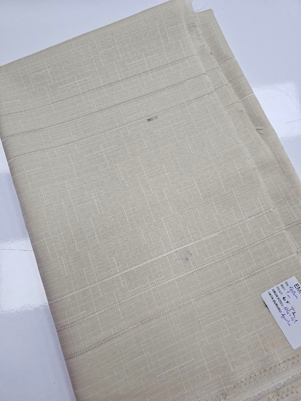 Kapuçino Ajurlu İsveç Keteni Kumaş