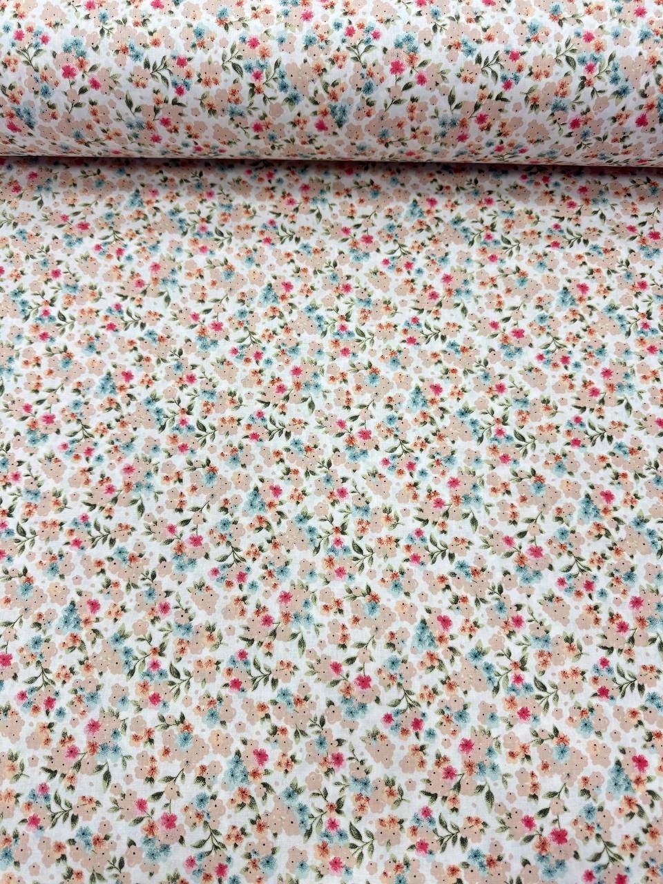 غطاء لحاف ويلا بنقشة زهور من القطن بنسبة 100%، مصنوع من قماش البوبلين