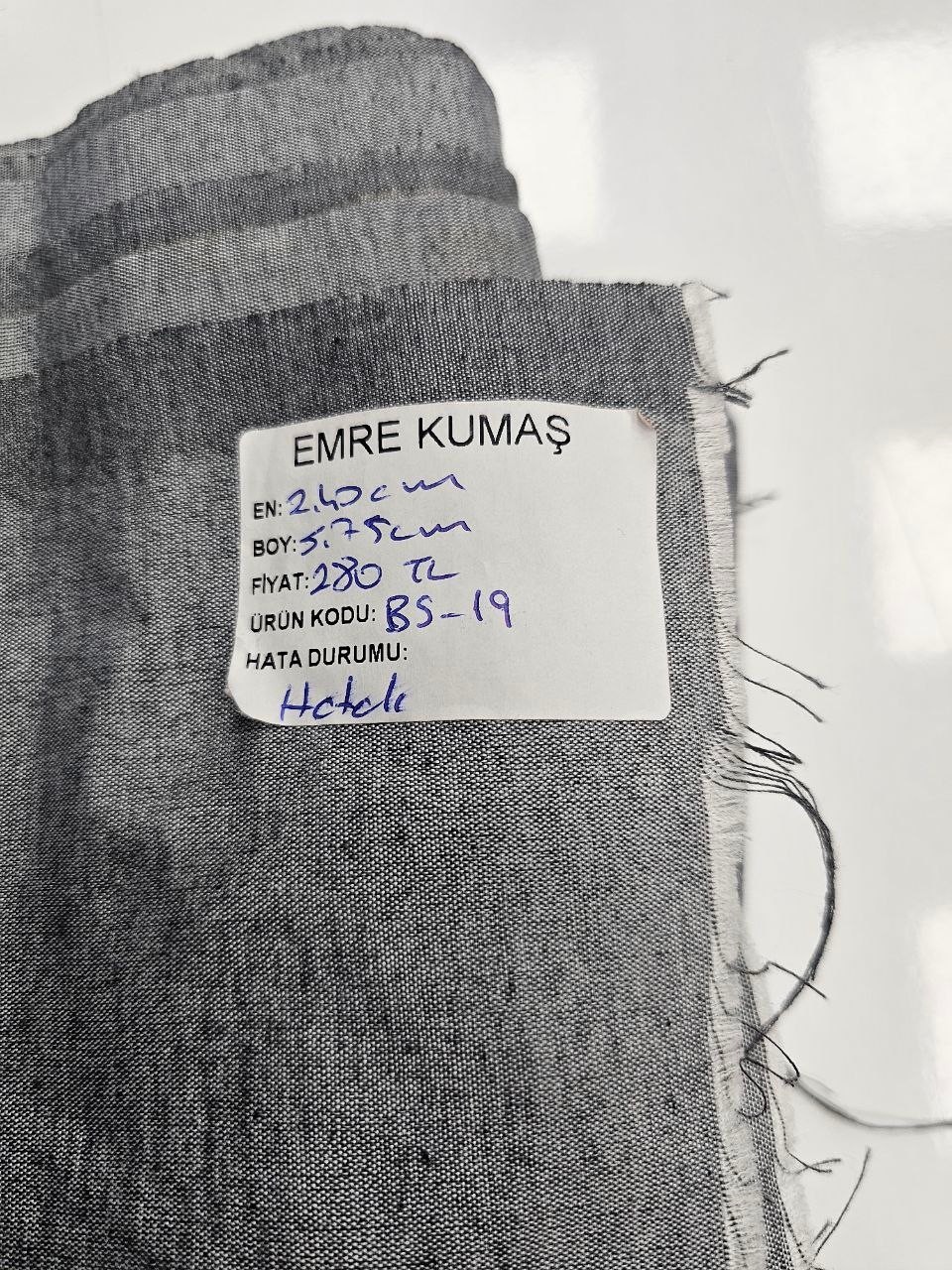 Füme Renk Gardenya Kumaş