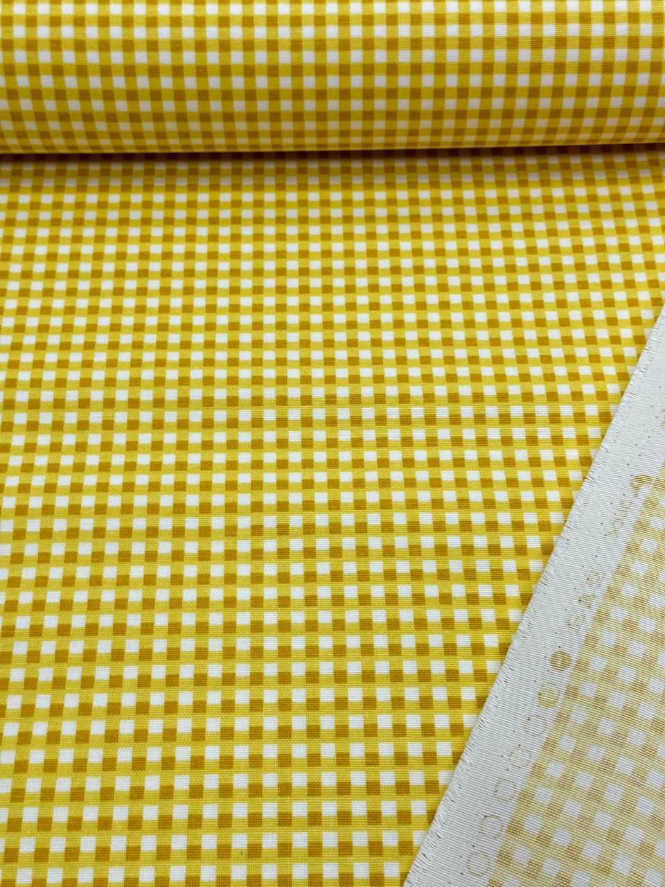 قماش البطة المربعات الصفراء - قماش البطة