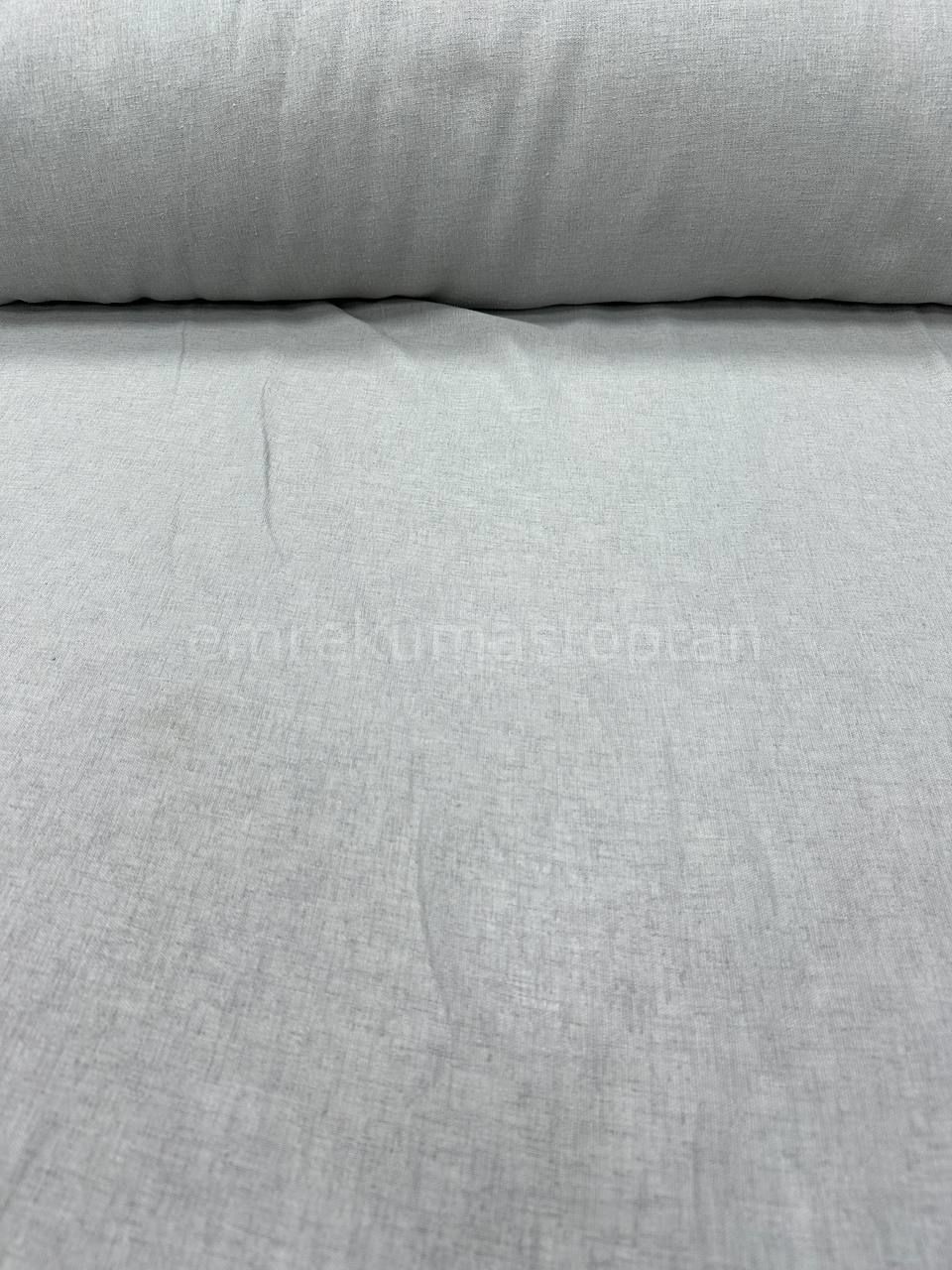 Gri Masa Örtülük Dokuma Keten Kumaş