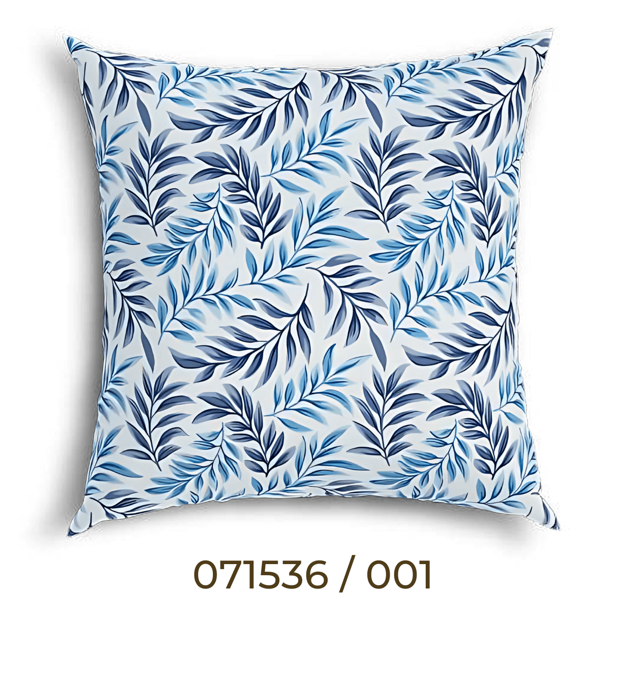 قماش بطة بنقشة فرع أزرق - قماش بطة