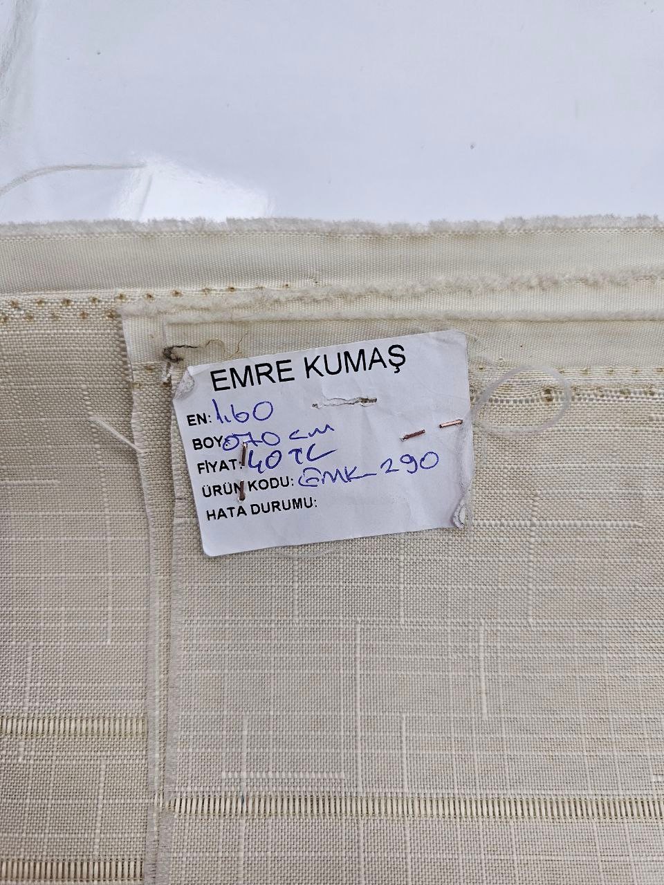 Kapuçino Ajurlu İsveç Keteni Kumaş