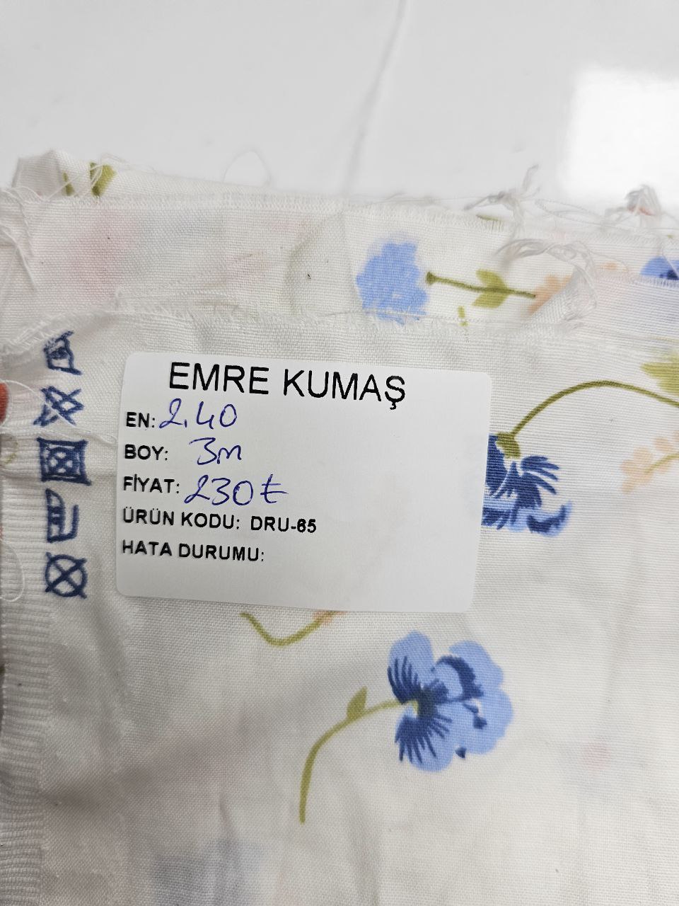 Desenli Nevresimlik Poplin Kumaş