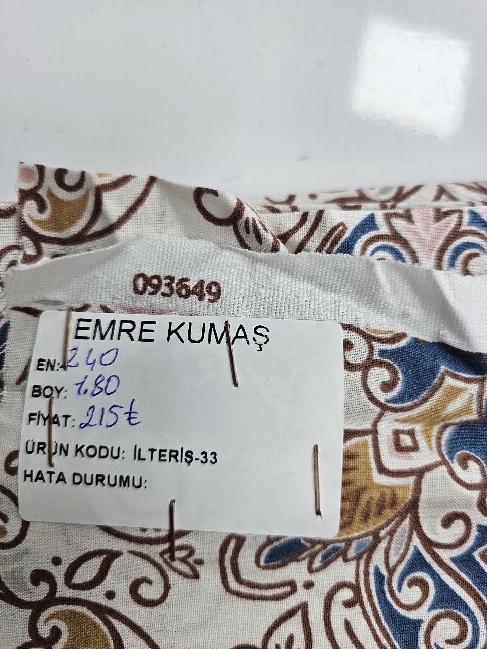 Desenli Nevresimlik Poplin Kumaş