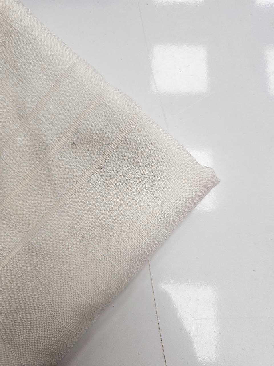 Ecru Openwork Swedish Linen Fabric