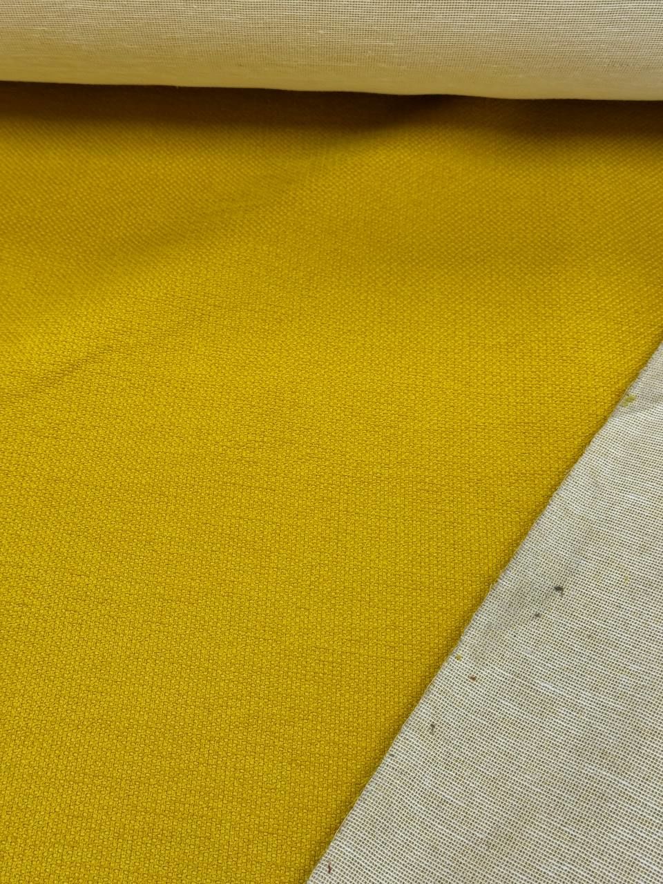 Mustard Linen Upholstery Fabric