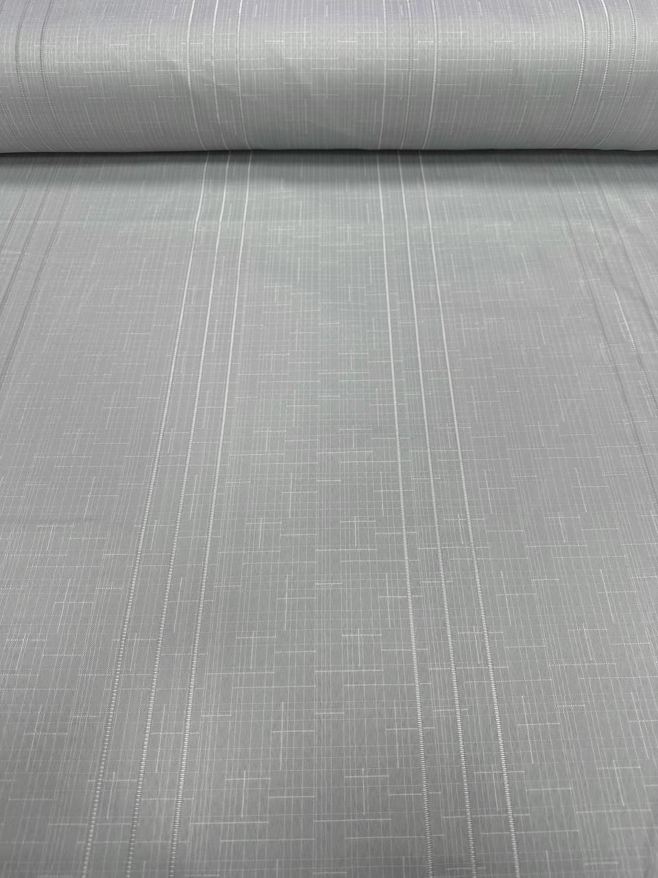 Gray Openwork Swedish Linen Carefree Tablecloth Fabric