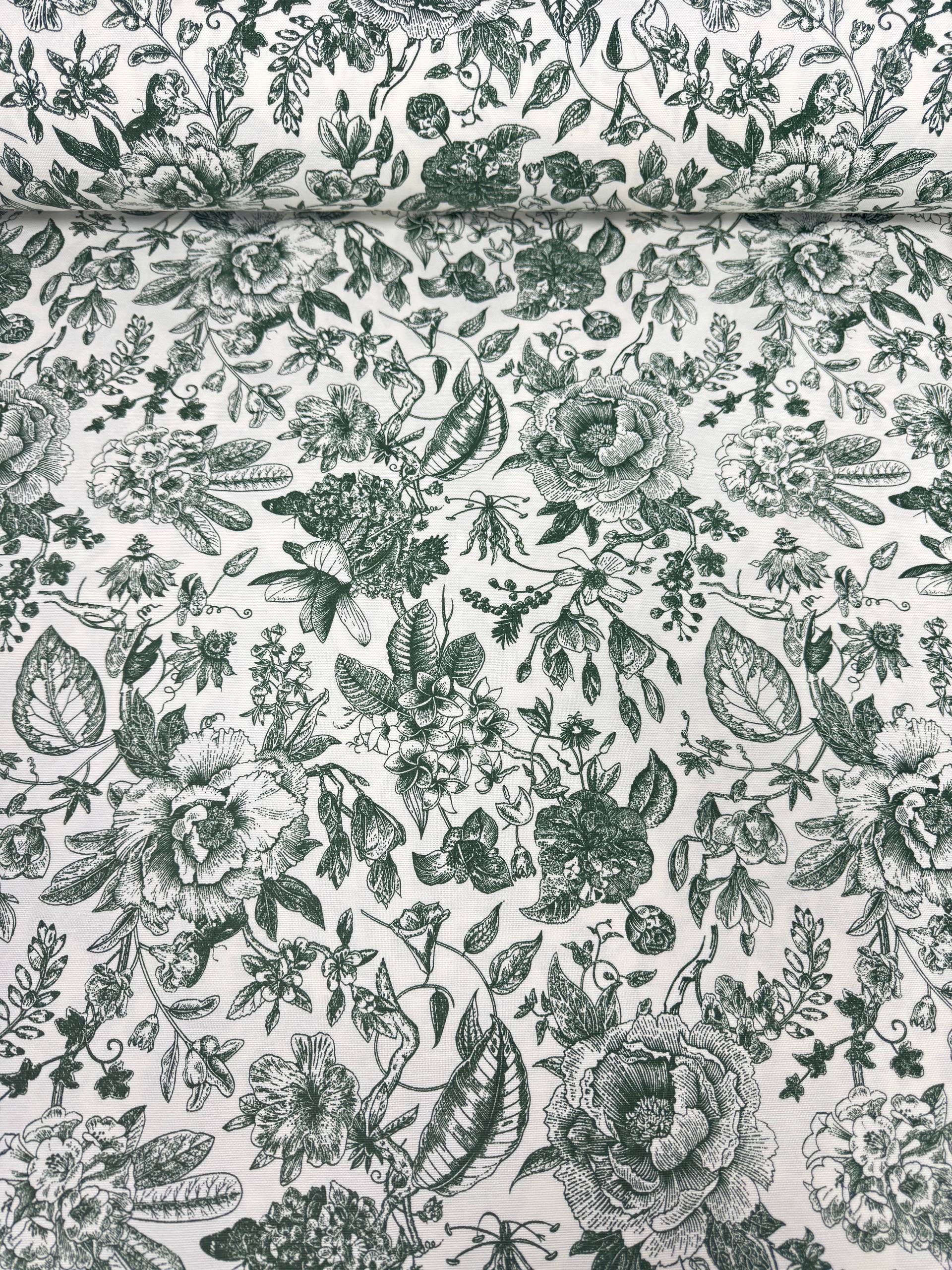 Black Checkered Duck Fabric - Duck Cloth