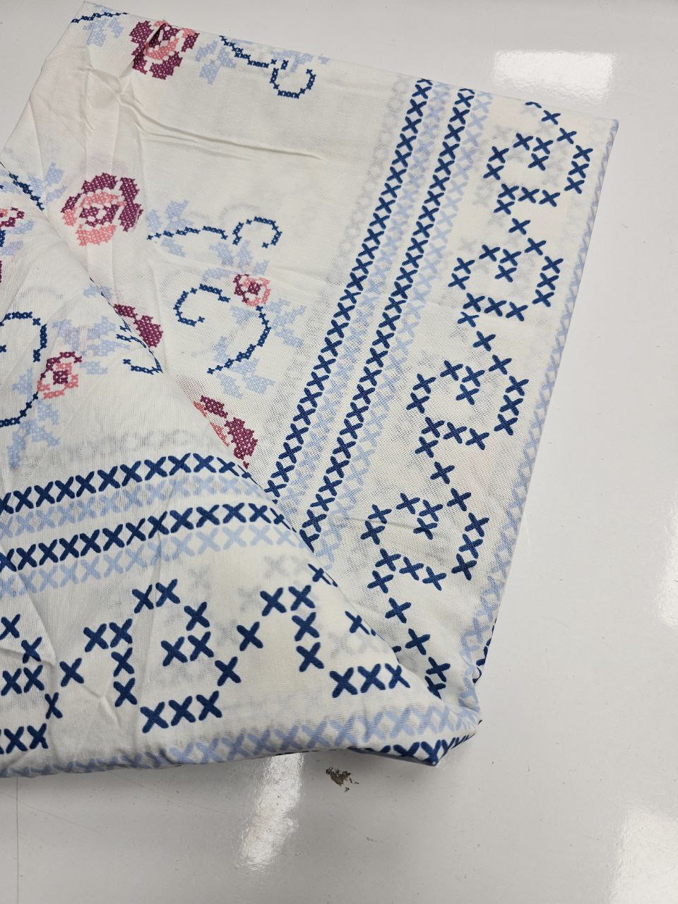 Desenli Nevresimlik Poplin Kumaş