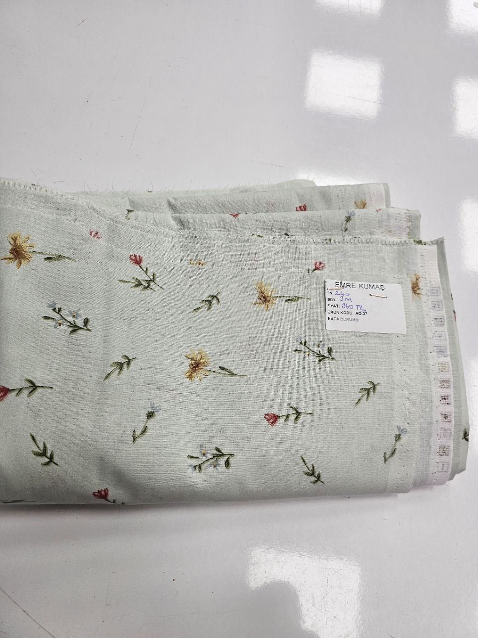 Desenli 100% Poplin Nevresimlik Kumaş