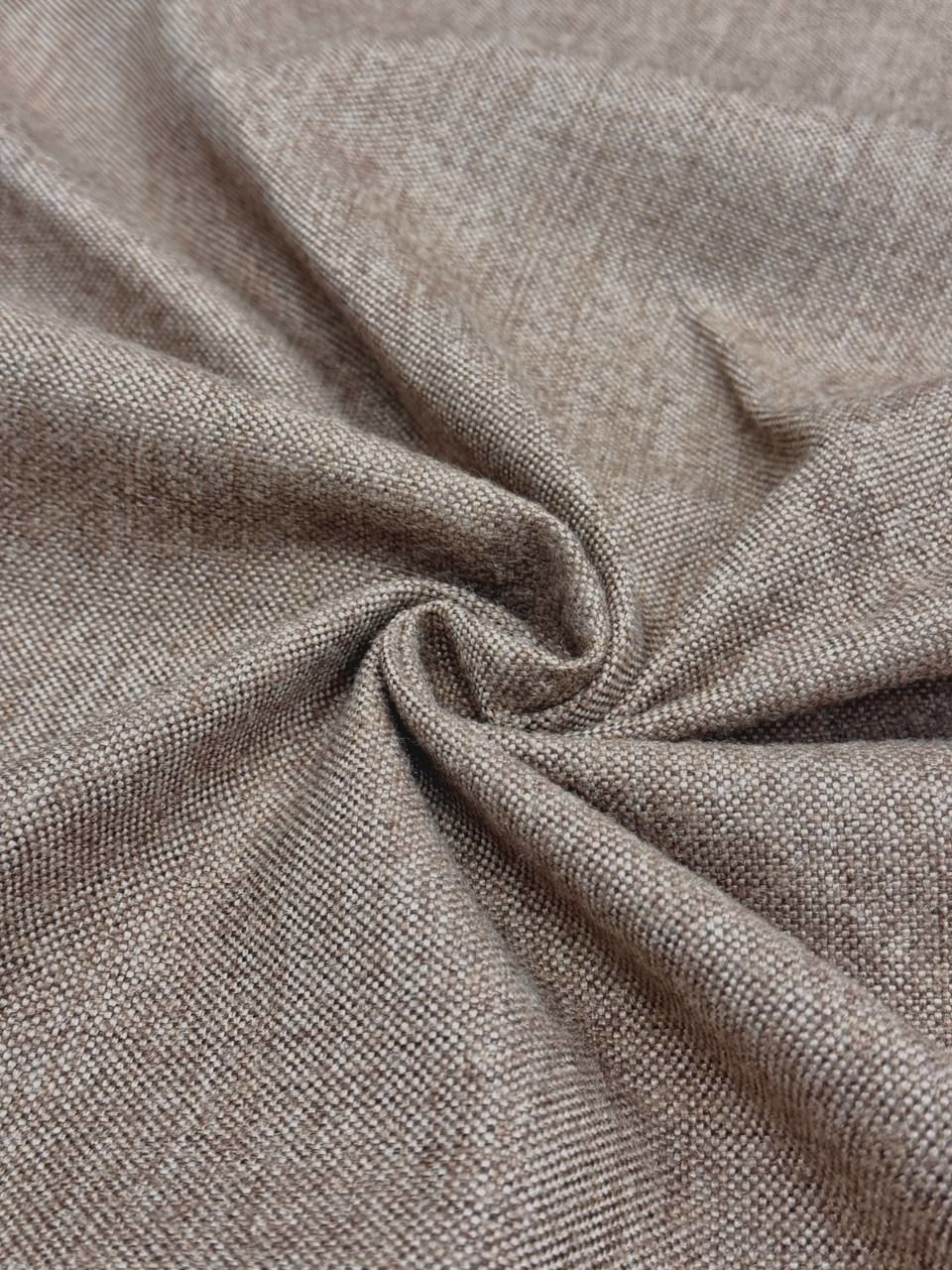 Milky Coffee Linen Upholstery Fabric