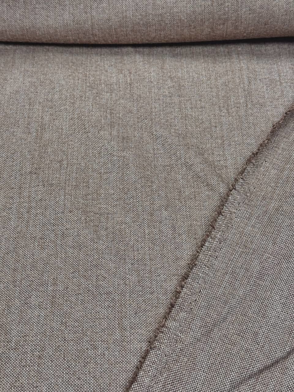 Milky Coffee Linen Upholstery Fabric