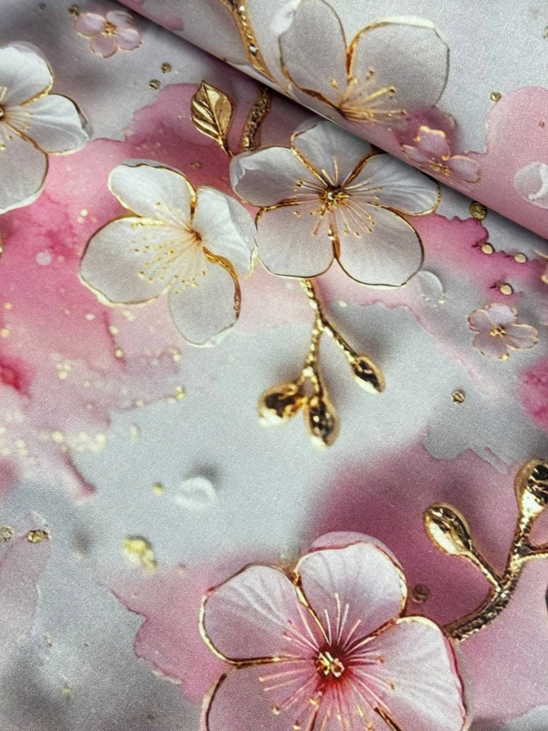 Dijital Baskı Desenli Nevresimlik Poplin Kumaş