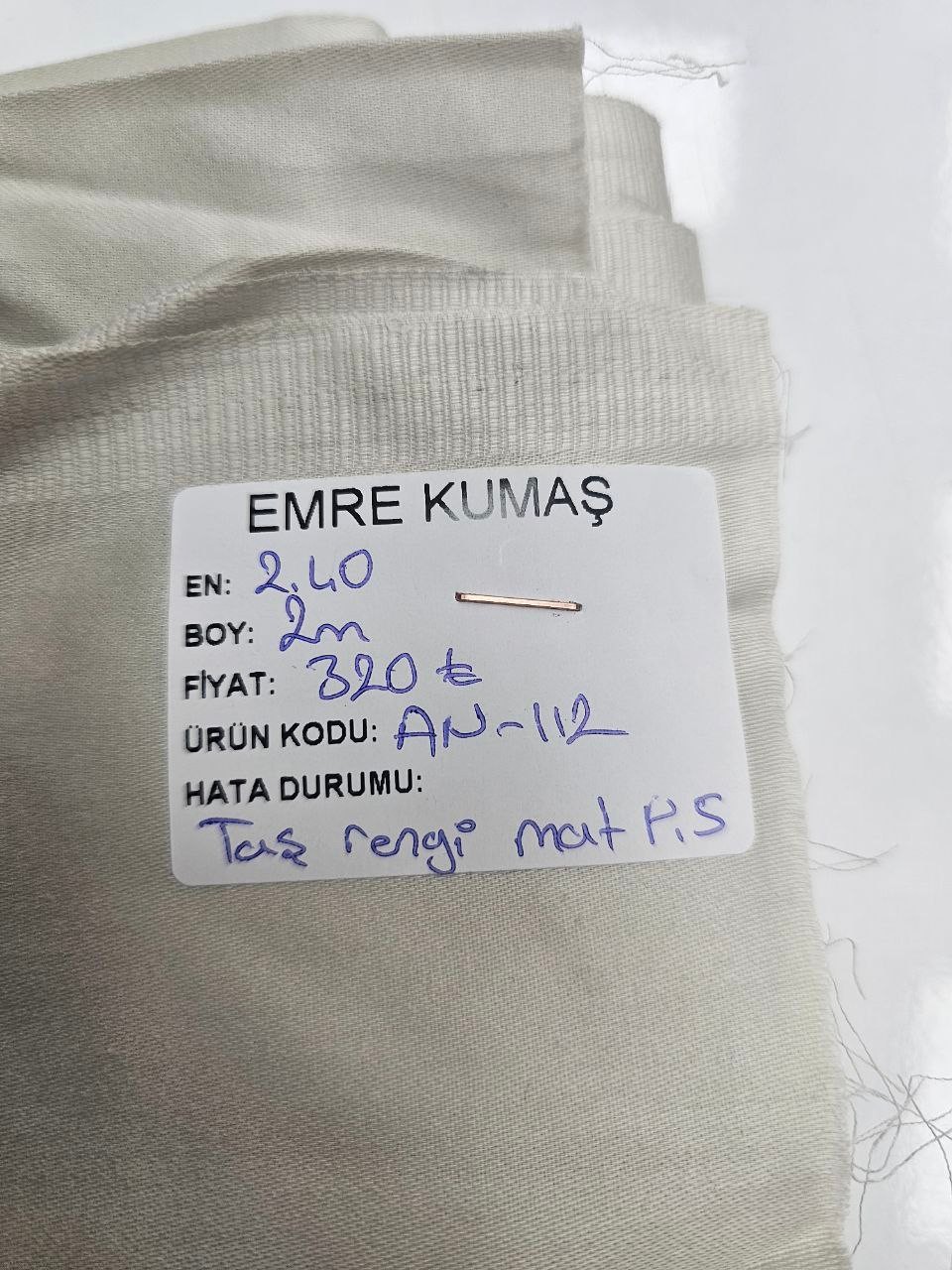 Stone Color Matte Cotton Satin Fabric