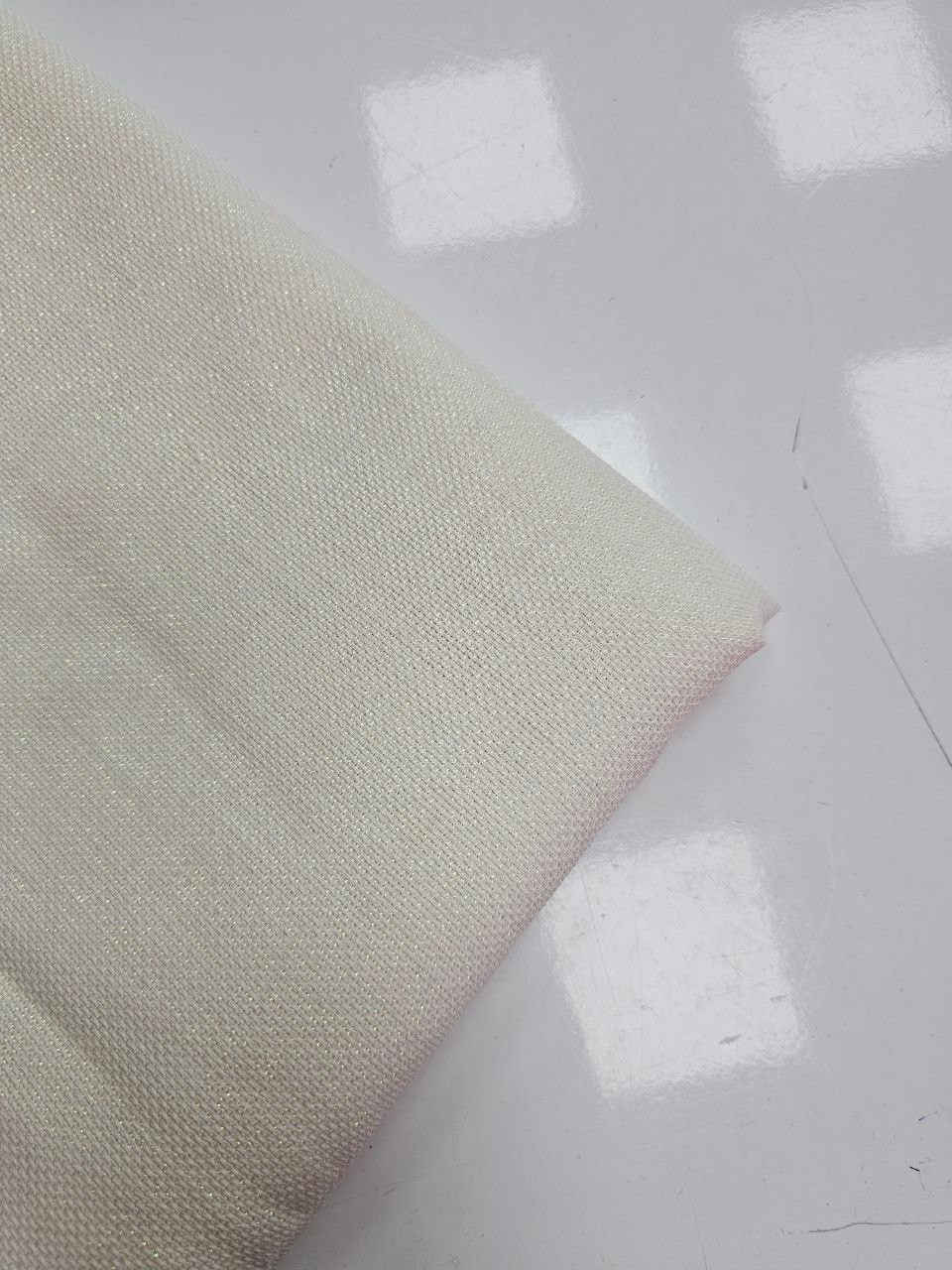 Krem Simli Linen Kumaş