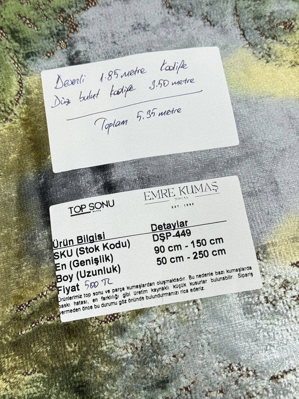 Kadife Döşemelik Kumaş - Döşemelik Paket Kumaş