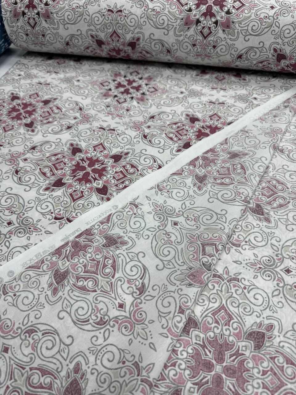 Premier Çini Motif Desen %100 Pamuk Nevresimlik Poplin Kumaş
