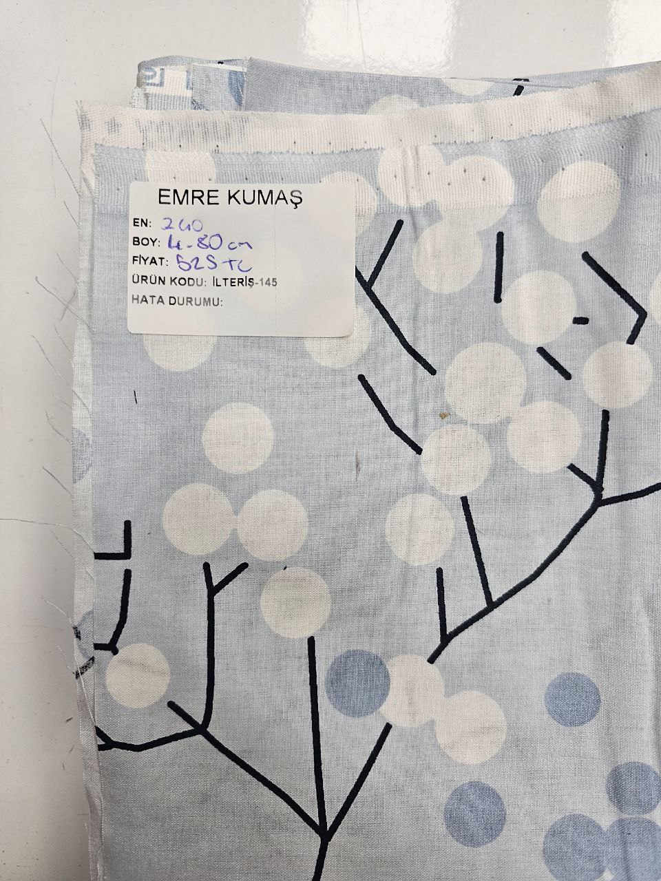 Desenli Nevresimlik Poplin Kumaş