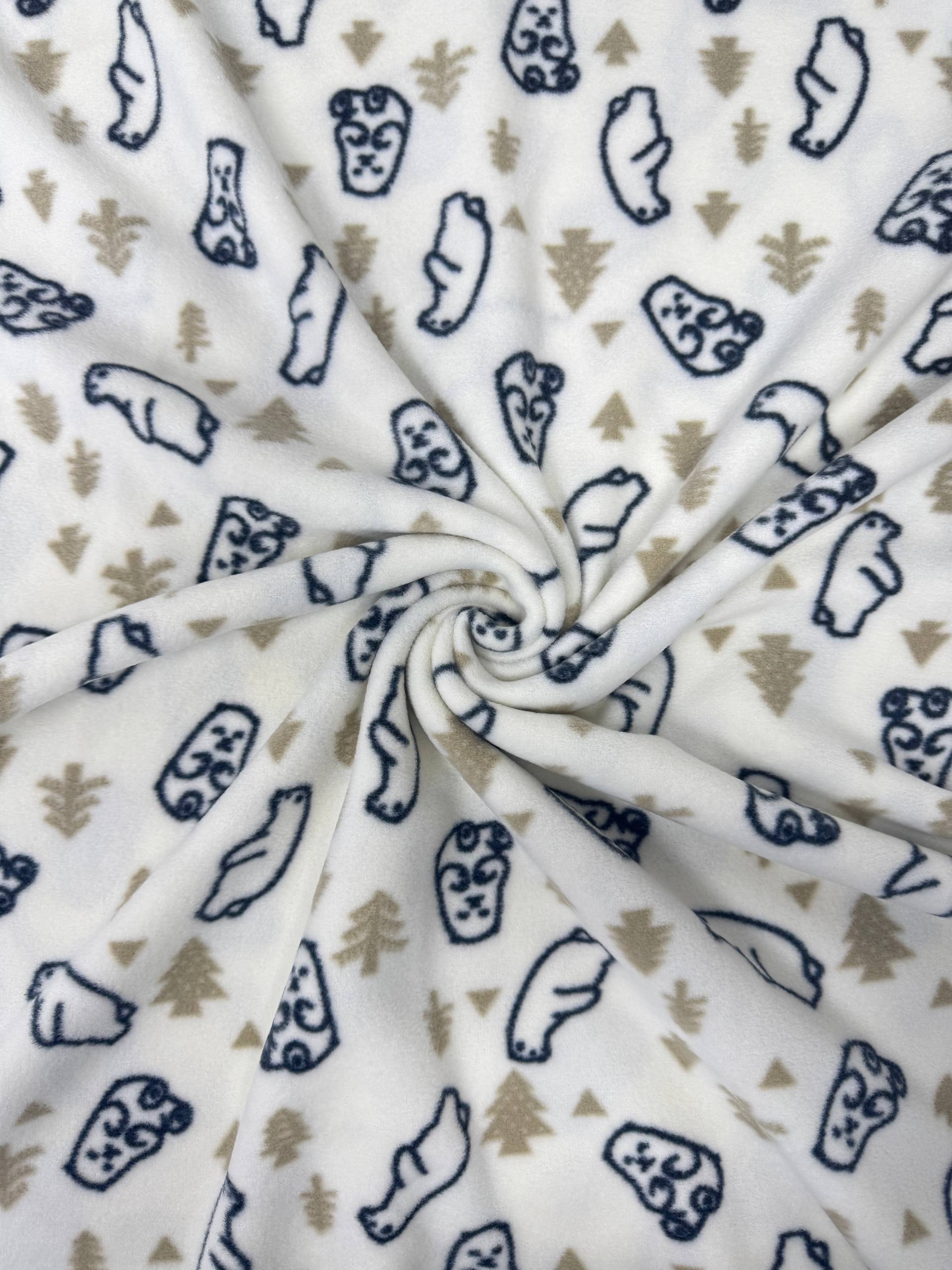 Patterned Polar Fleece Fabric