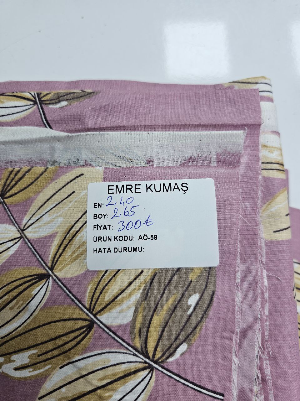 Desenli Nevresimlik Poplin Kumaş