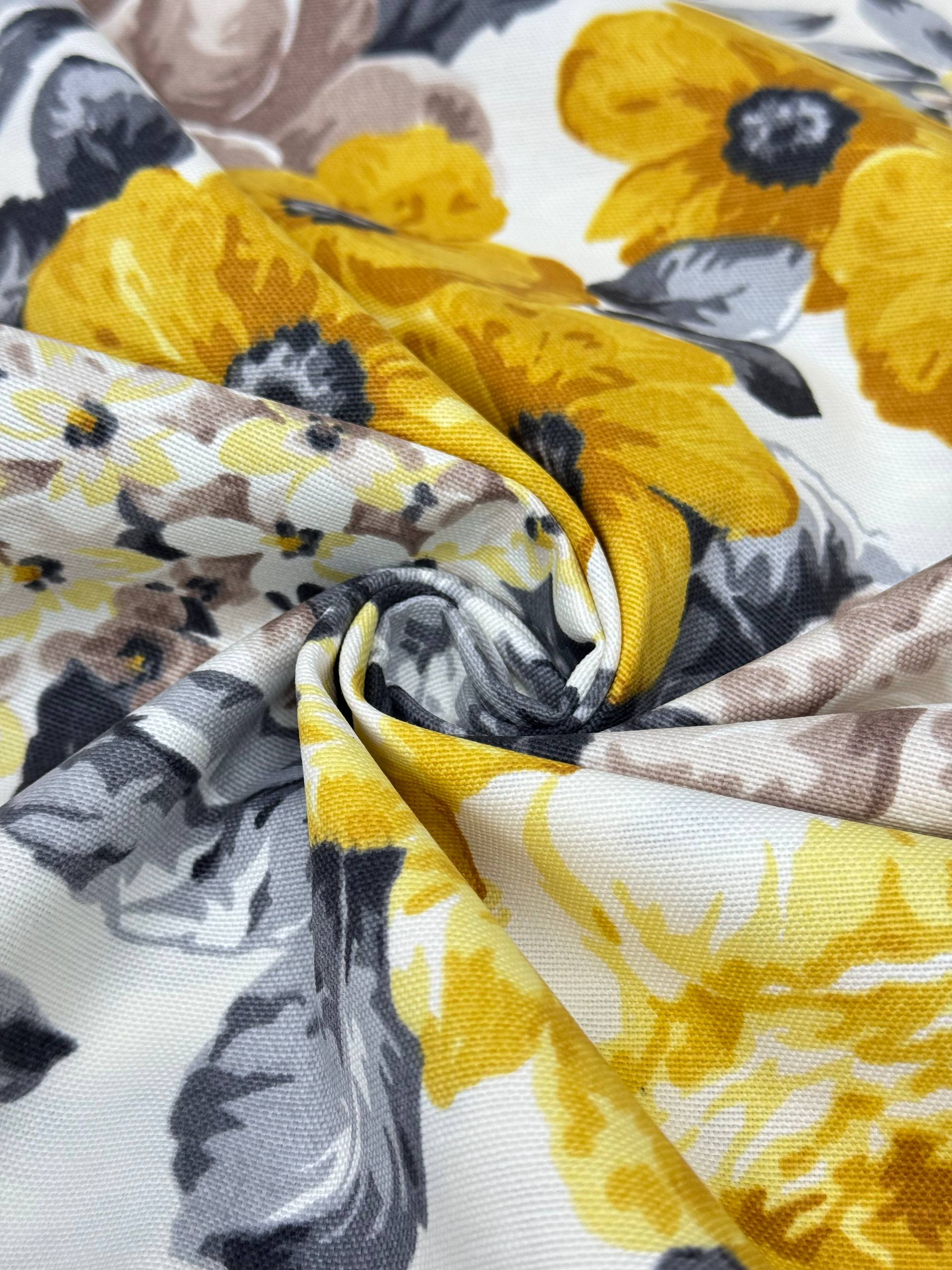 Black Checkered Duck Fabric - Duck Cloth