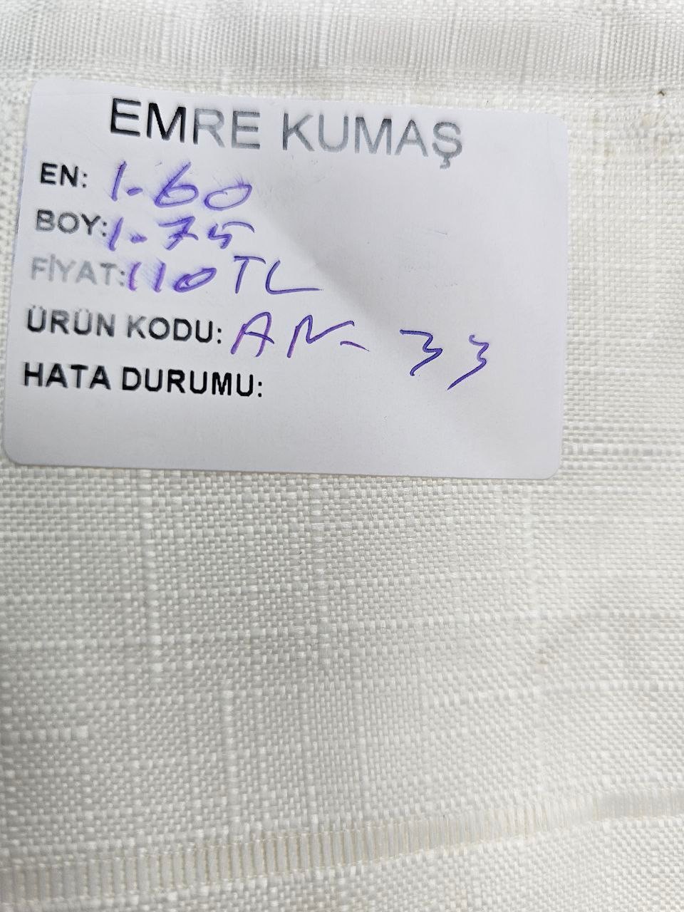 Ecru Openwork Swedish Linen Fabric