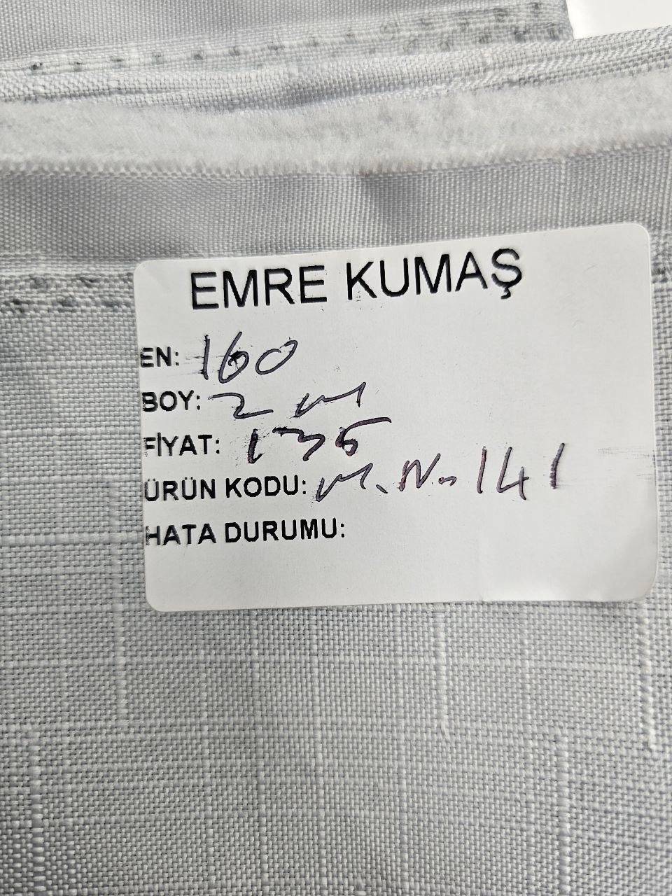 Grey Openwork Swedish Linen Fabric