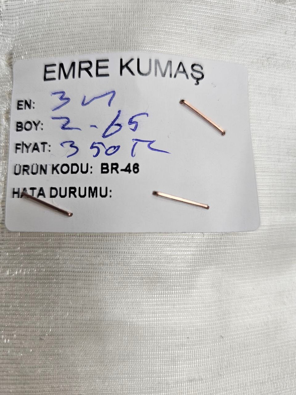 Ekru Osmanlı İpeği Kumaşı