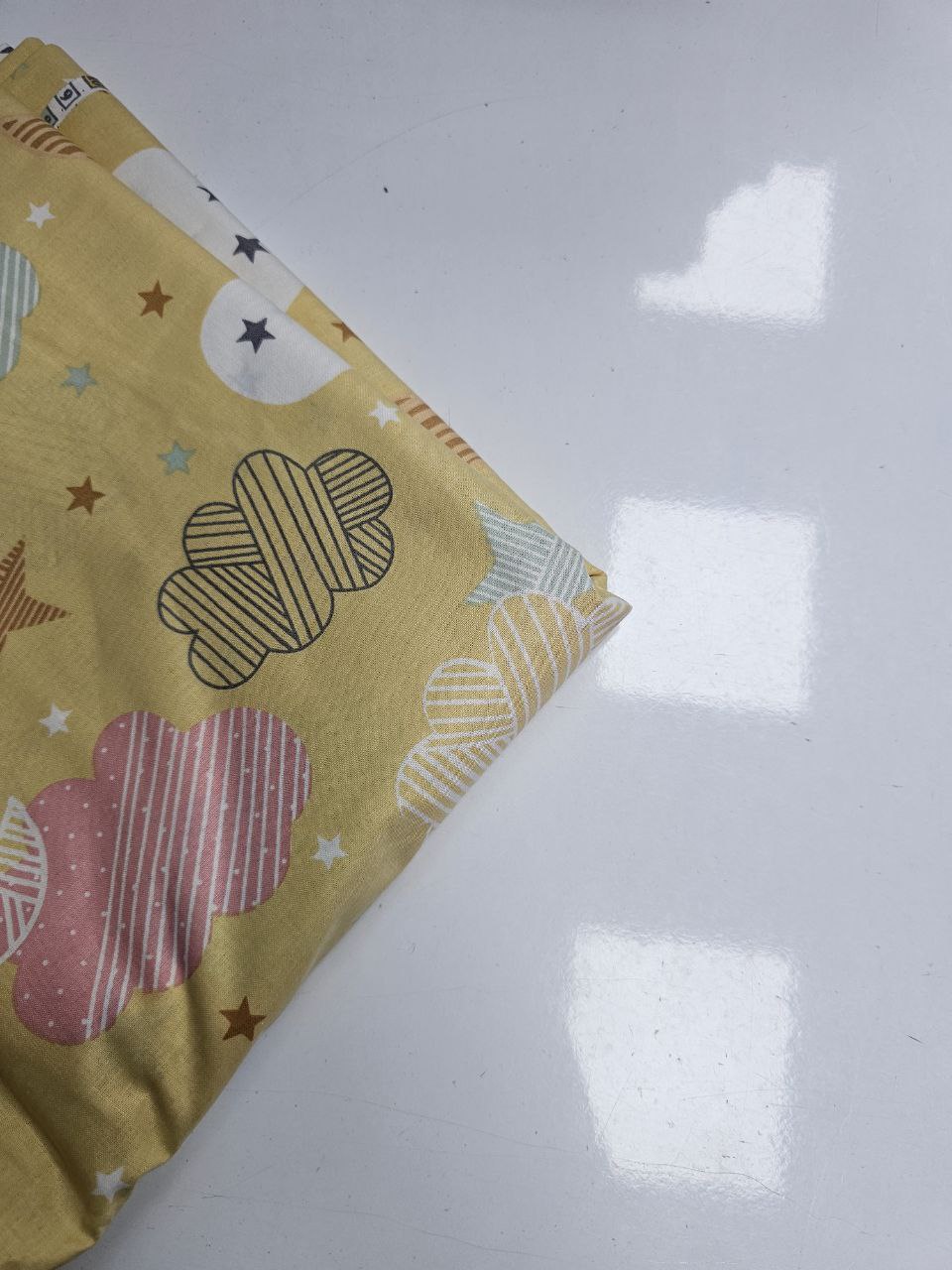 Graffiti Cloud Patterned Poplin Duvet Cover Fabric