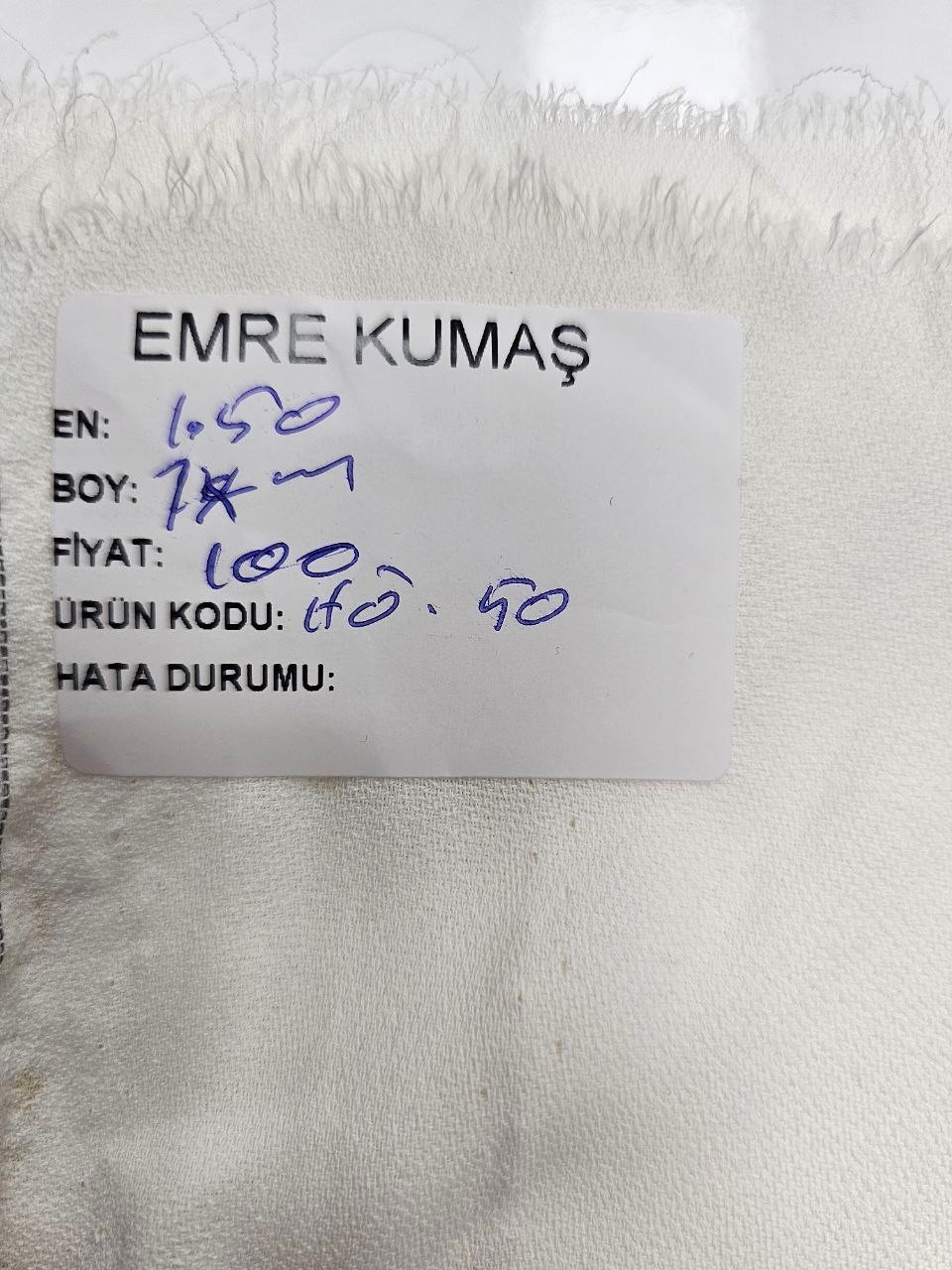 Ekru Renk Giyimlik Krep Kumaş