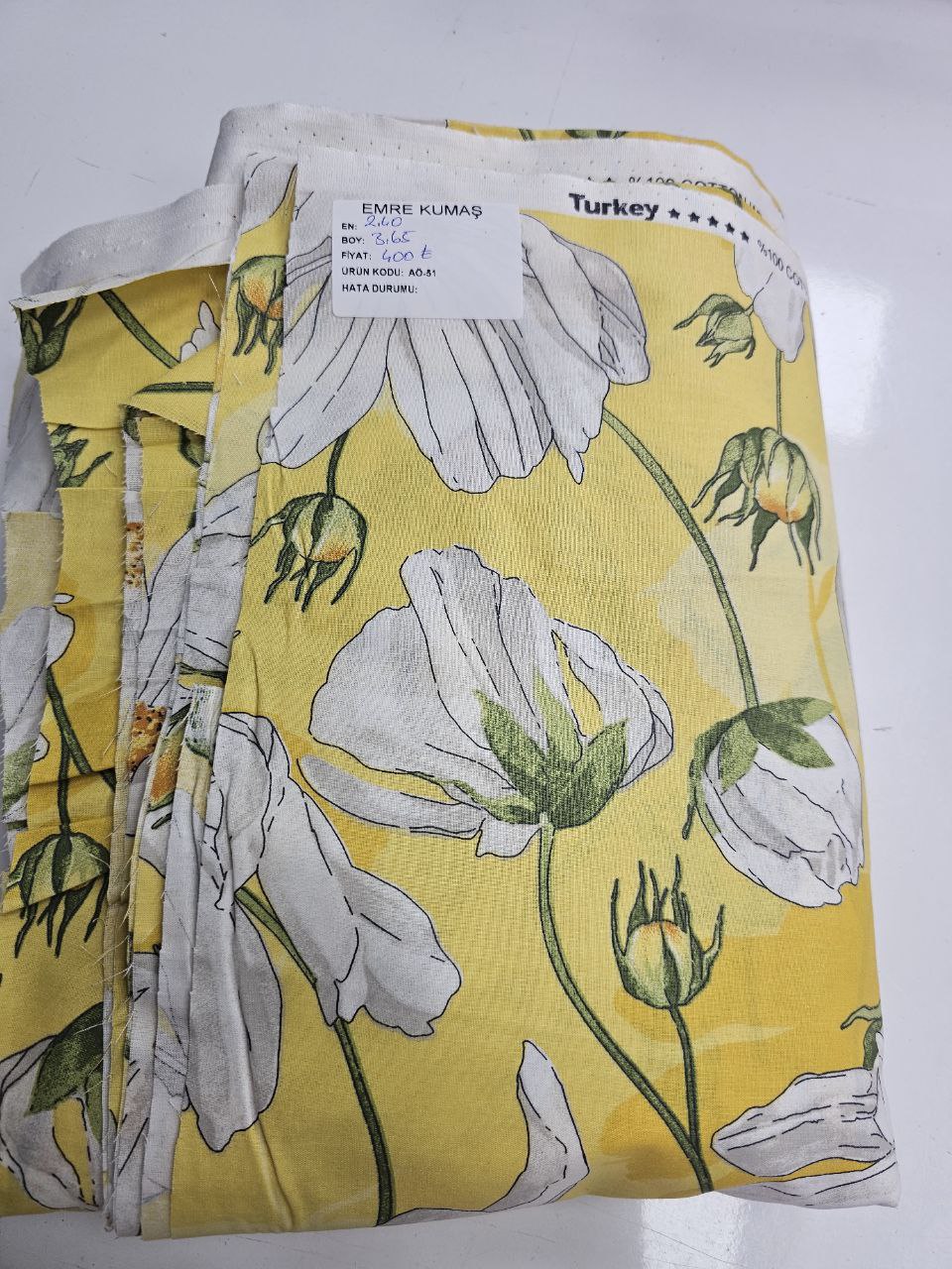 Desenli Nevresimlik Poplin Kumaş