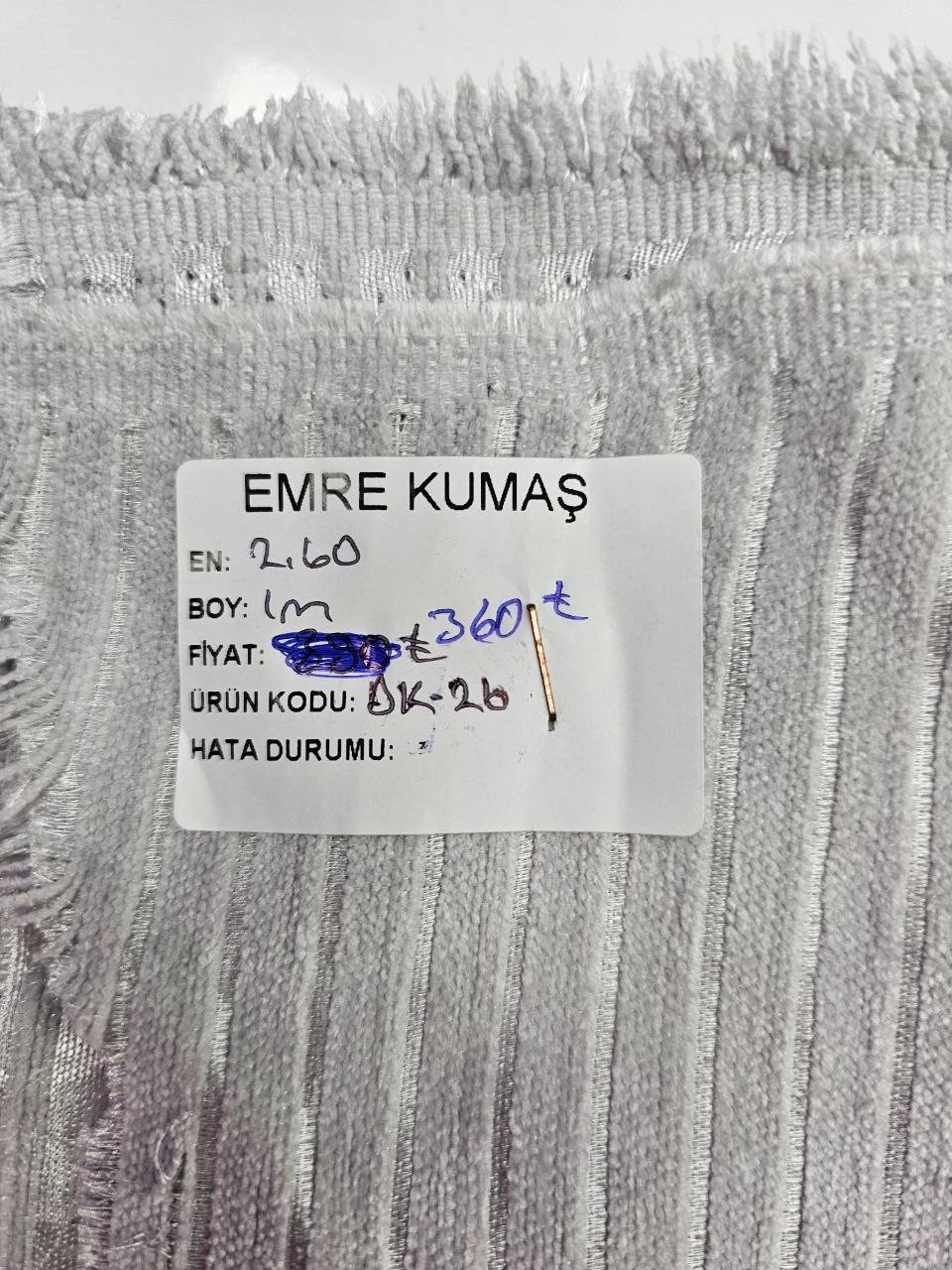 LUX Fitil Desenli Şönil Pike Kumaşı