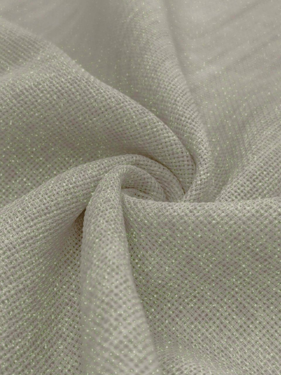 Kapuçino Simli Linen Kumaş