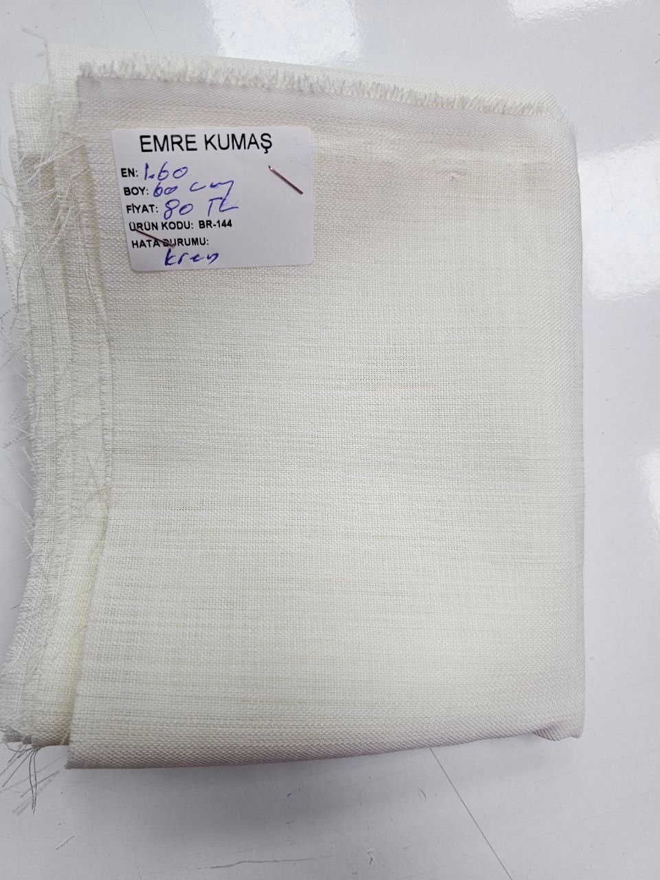 Krem Renk Simsiz Gardenya Kumaş