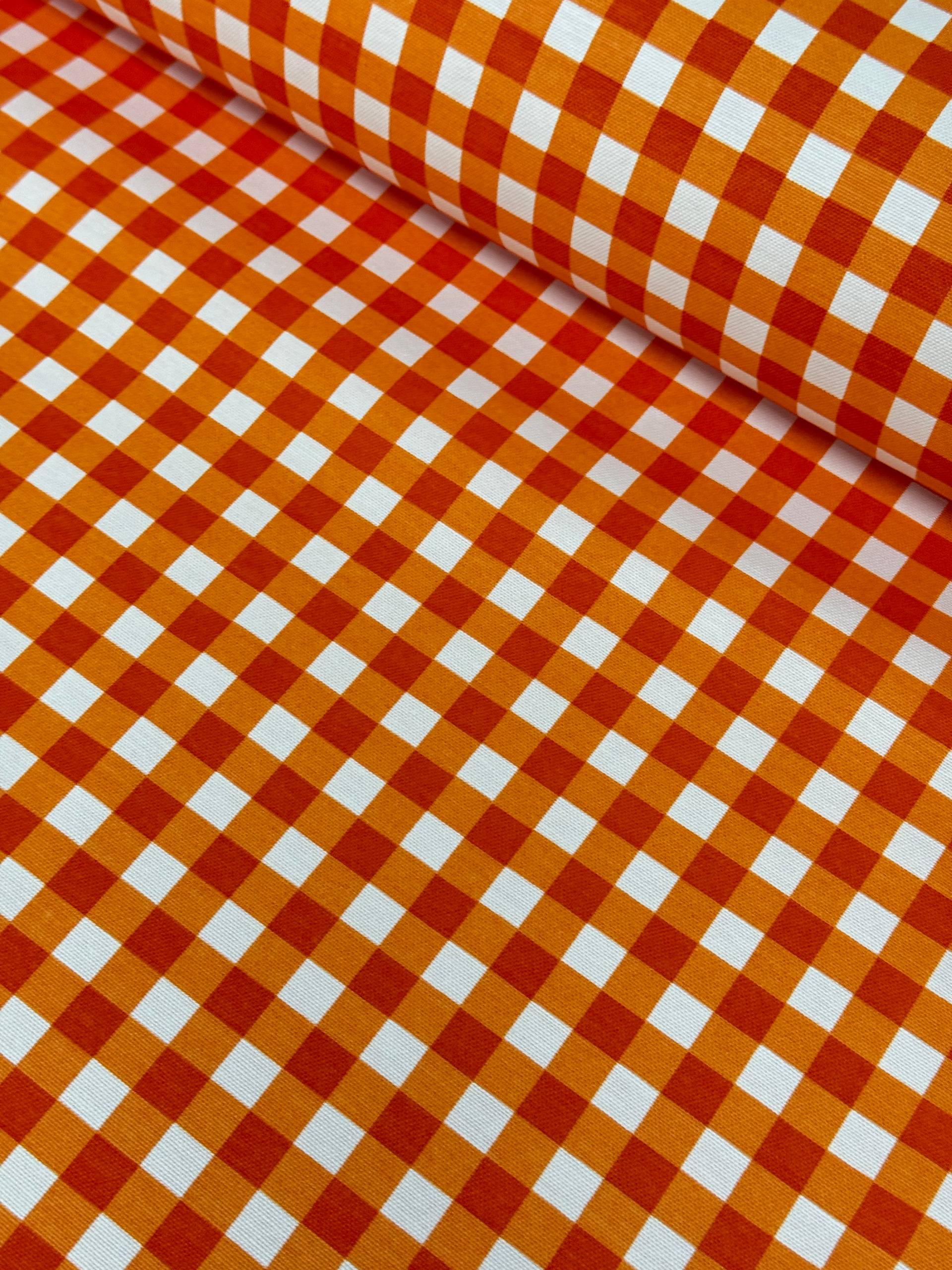 Black Checkered Duck Fabric - Duck Cloth