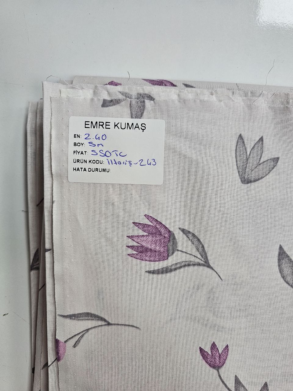 Desenli Nevresimlik Poplin Kumaş