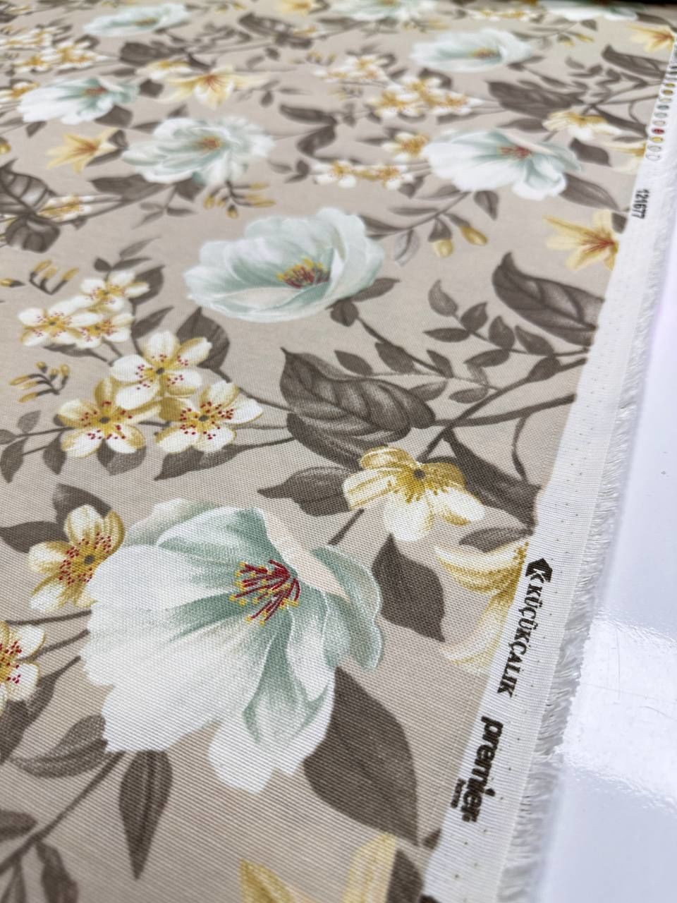 Large Flower Pattern Duck Fabric – Duck Cloth