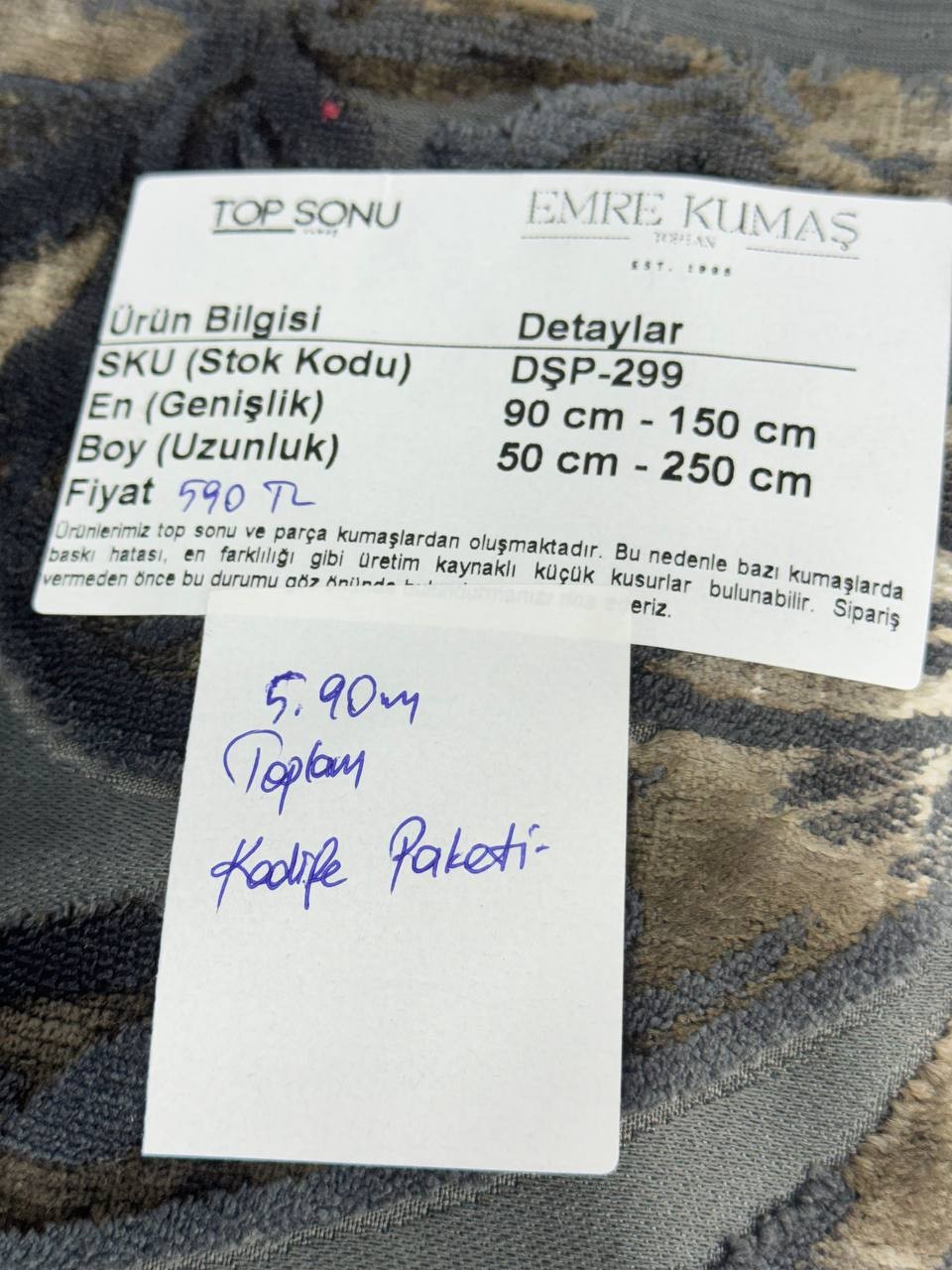 Kadife Döşemelik Kumaş - Döşemelik Paket Kumaş