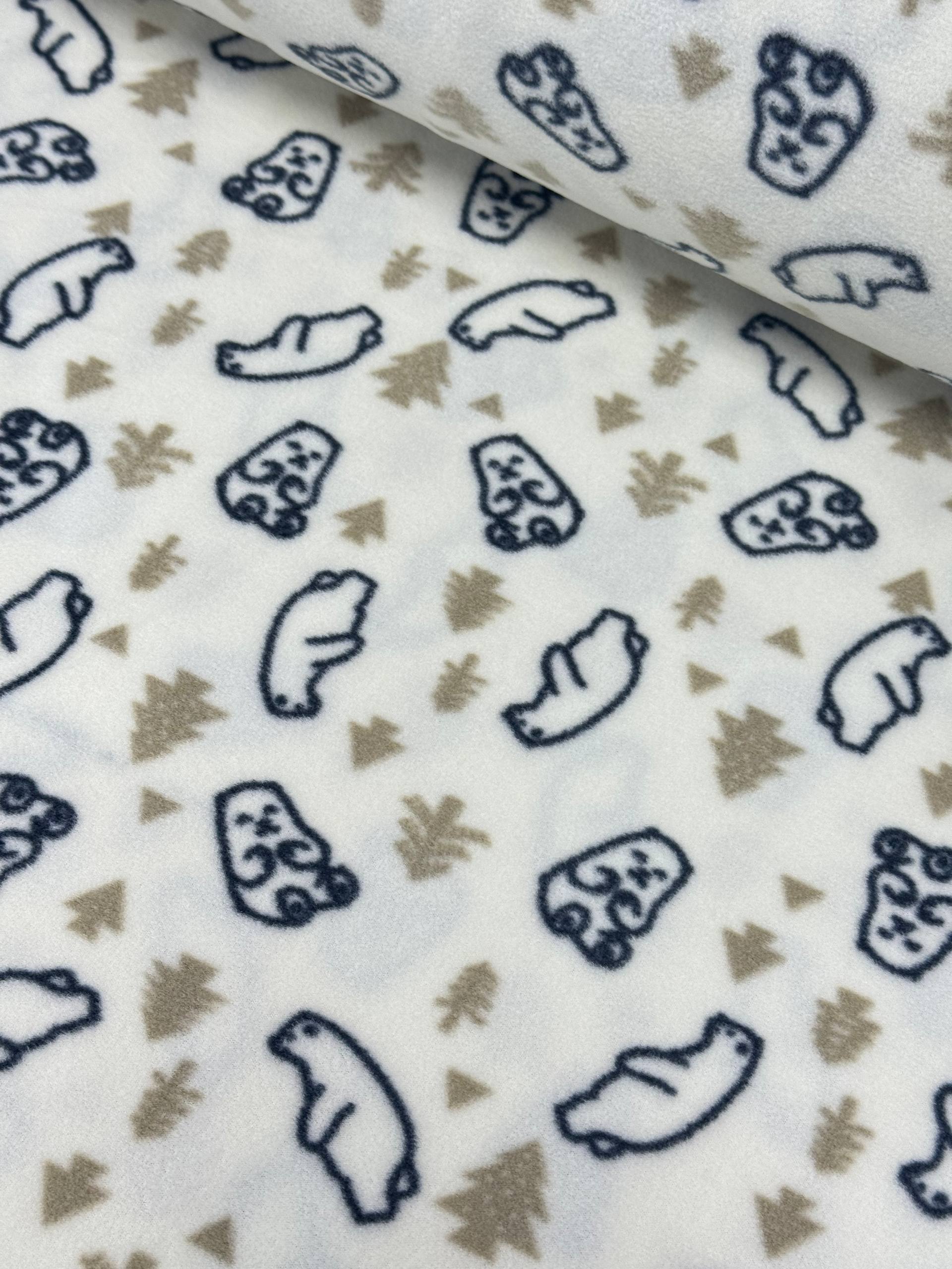 Patterned Polar Fleece Fabric