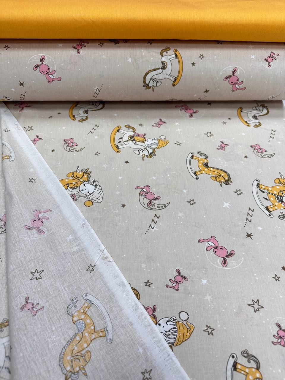 Uykucu Prenses Desenli Nevresimlik Poplin Kumaş